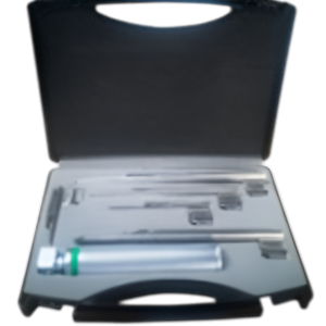 Set de Laringoscopio recto de fibra óptica (180°)